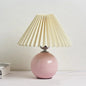 Ceramic Nordic Table Lamp, Pleated