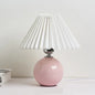 Ceramic Nordic Table Lamp, Pleated