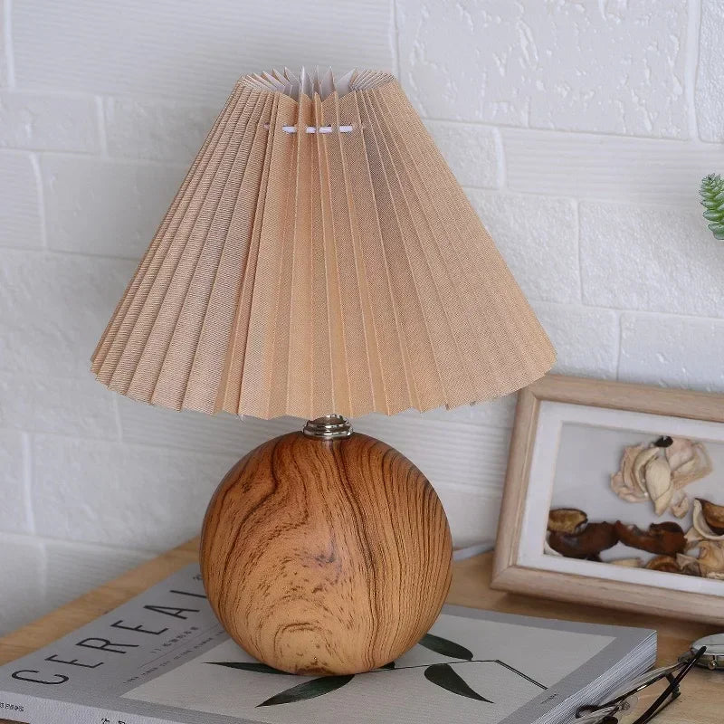 Ceramic Nordic Table Lamp, Pleated