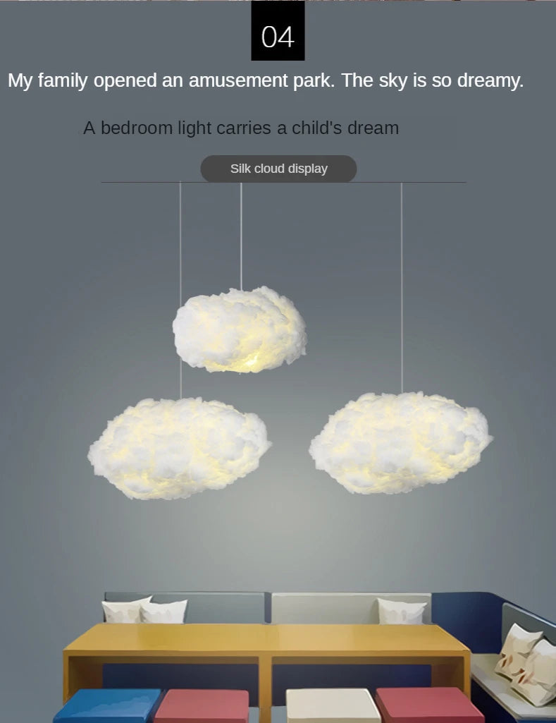 Chic Cloud Pendant Lamp for Interiors