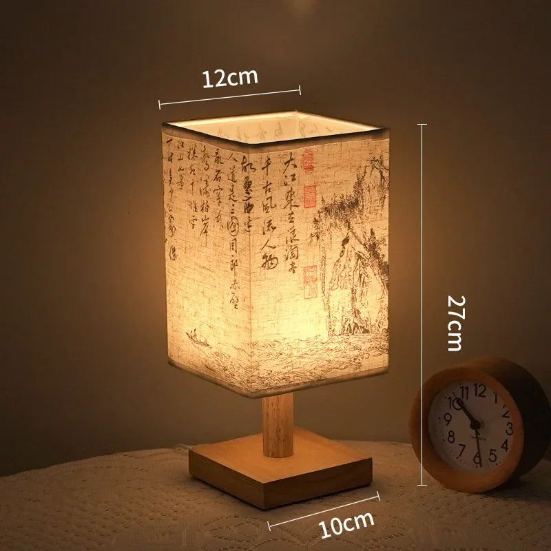 Chinese Style Retro Wood Lamp