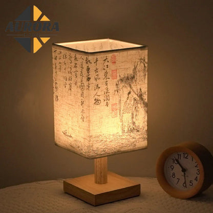 Chinese Style Retro Wood Lamp