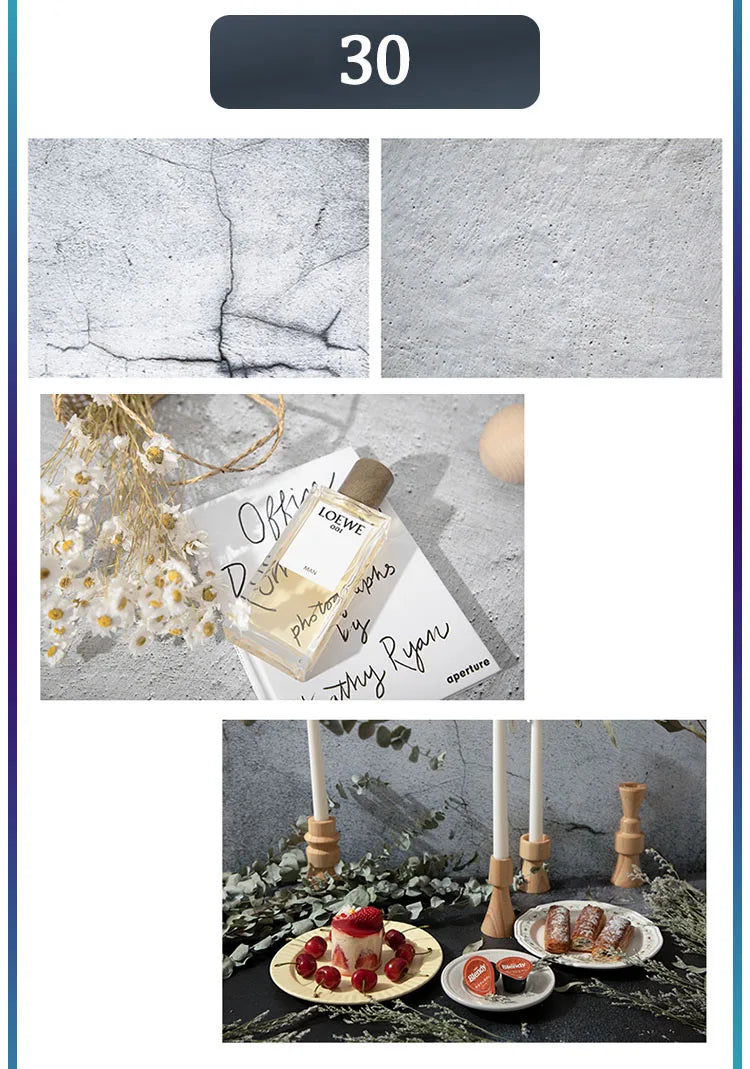 Chrisley Double-Sided Marble Backdrop 57x87CM