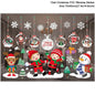 Christmas Santa Snowflake Window Stickers