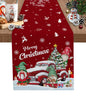 Christmas Tree Linen Table Runner