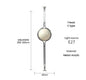 Chrome Metal White Acrylic Floor Lamp