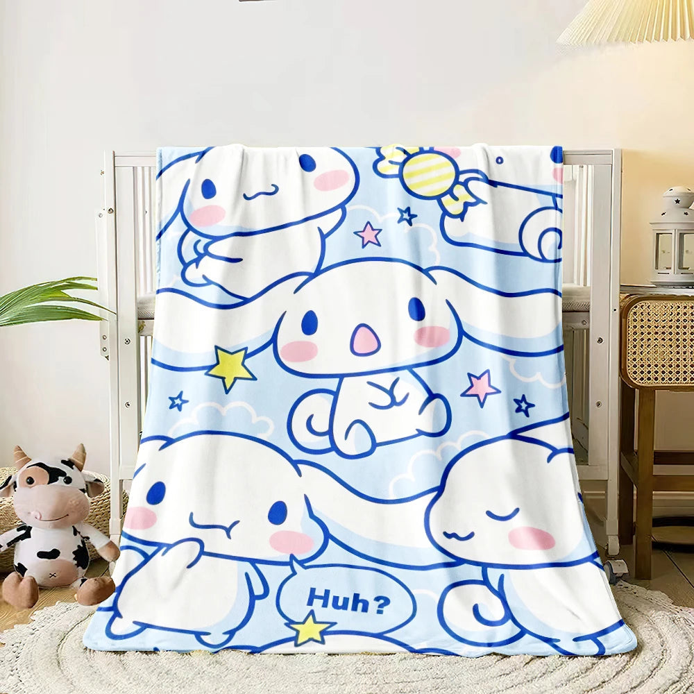 Cinnamoroll Flannel Travel Blanket