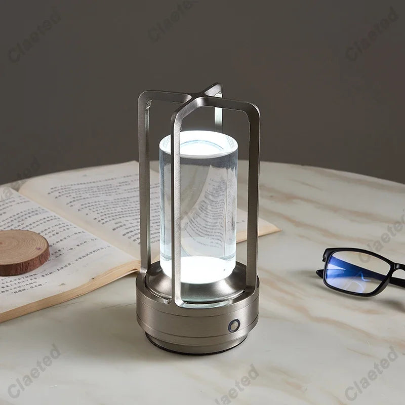 Claeted Industrial Cordless Table Lamp