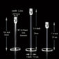 Clear Acrylic Candlestick Set - 3pcs