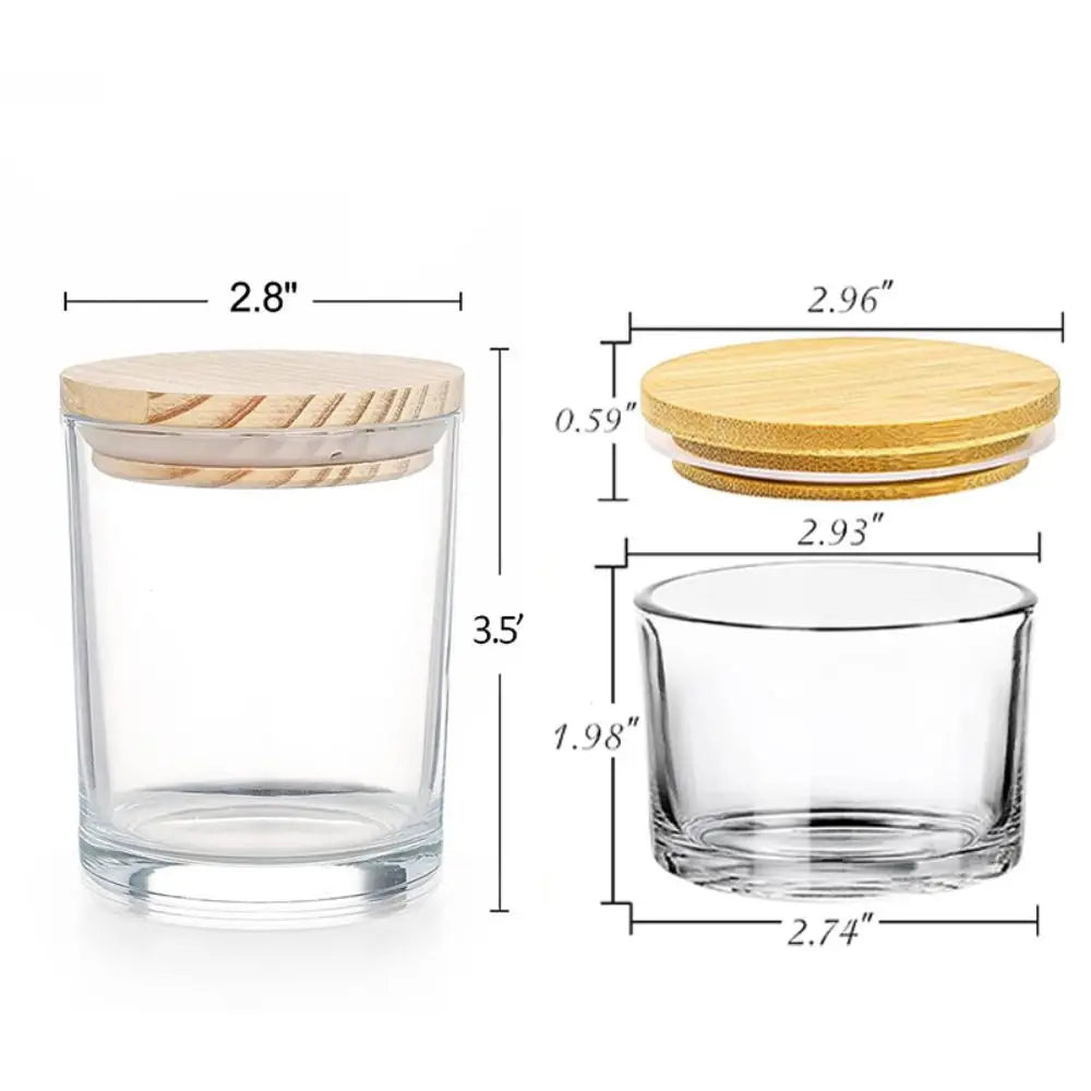 Clear Glass Candle Jars - Small