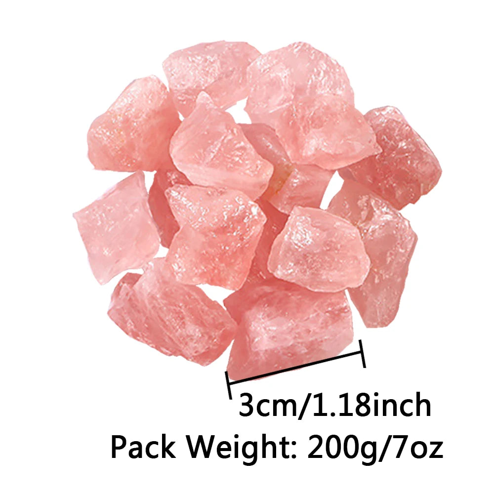 Coarse Raw Rose Quartz Crystal