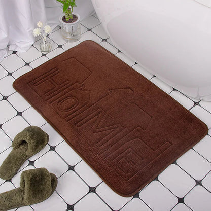 Cobblestone Bath Mat, Non-Slip Memory Foam