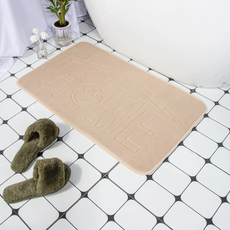 Cobblestone Bath Mat, Non-Slip Memory Foam