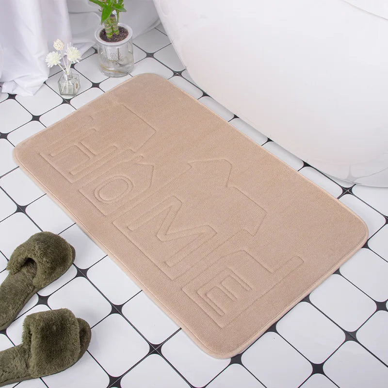 Cobblestone Bath Mat, Non-Slip Memory Foam