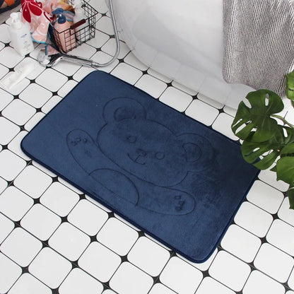 Cobblestone Non-Slip Memory Foam Bath Mat