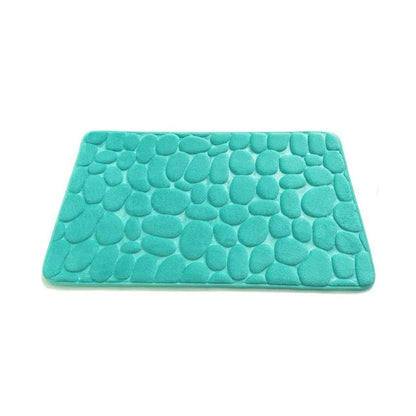 Cobblestone Non-Slip Memory Foam Bath Mat