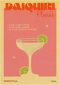 Cocktail Art Poster - Frameless 42x30 CM