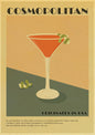 Cocktail Art Poster - Frameless 42x30 CM