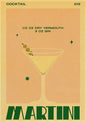 Cocktail Art Poster - Frameless 42x30 CM