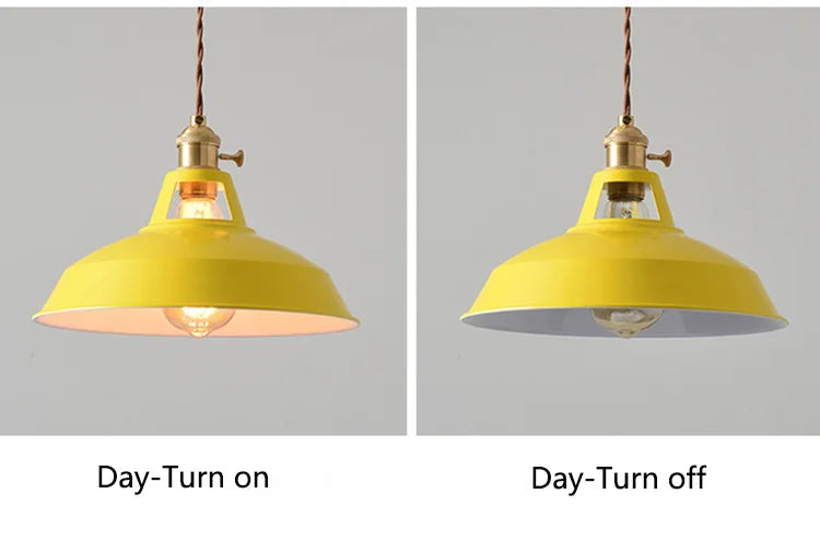 Colorful Retro Industrial Pendant Light