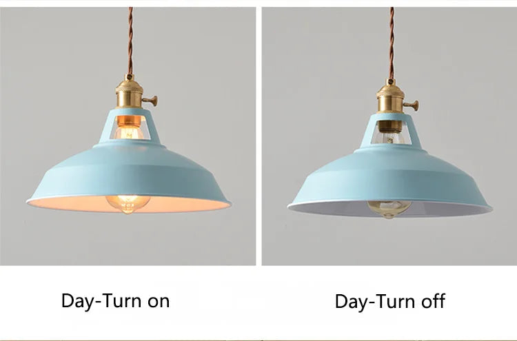 Colorful Retro Industrial Pendant Light