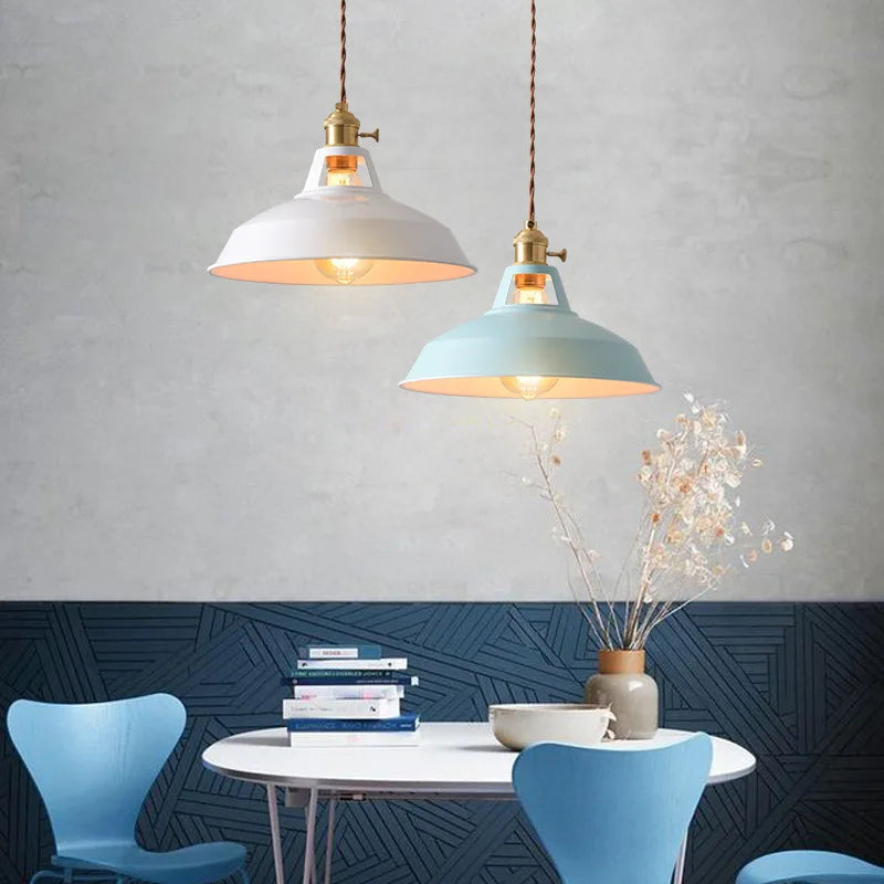 Colorful Retro Industrial Pendant Light