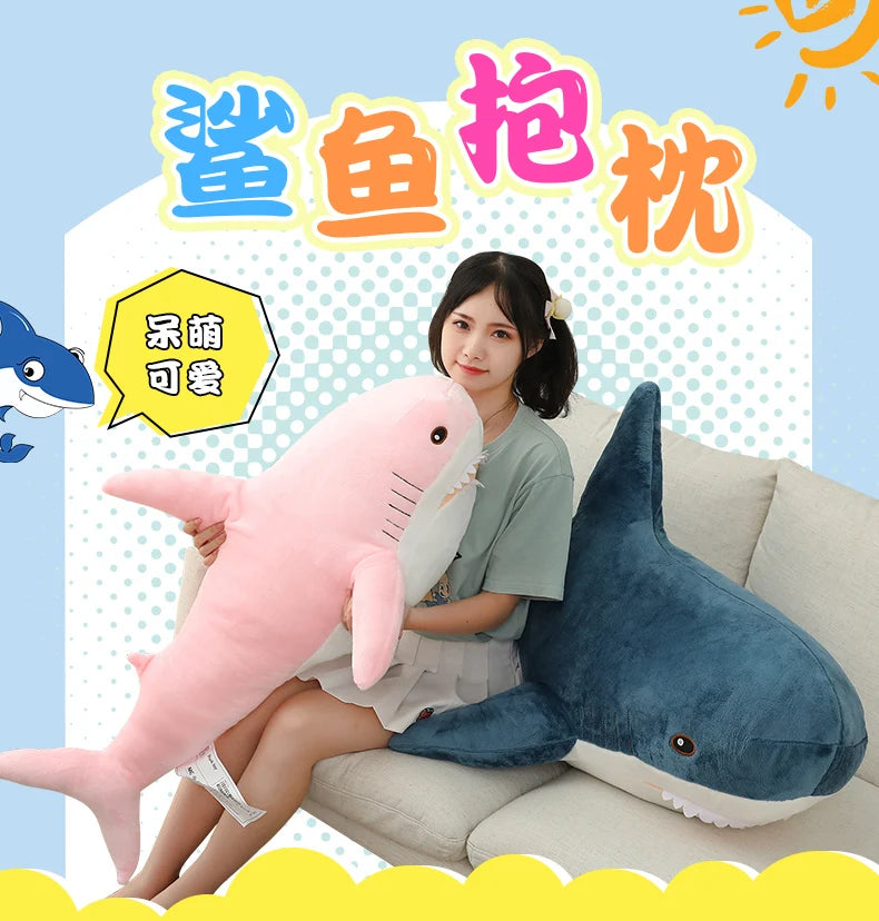 Colorful Shark Plush Toy 15-140cm