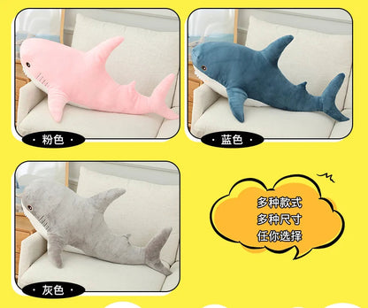 Colorful Shark Plush Toy 15-140cm