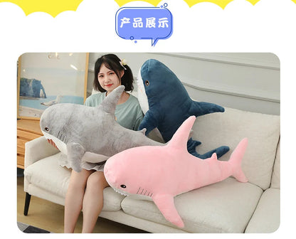 Colorful Shark Plush Toy 15-140cm