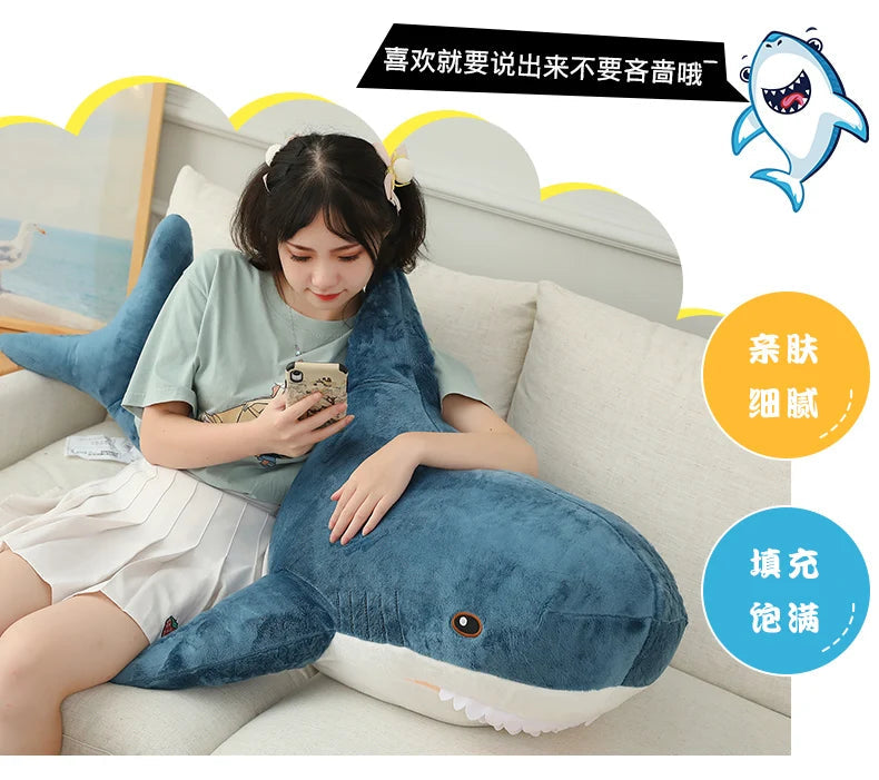 Colorful Shark Plush Toy 15-140cm