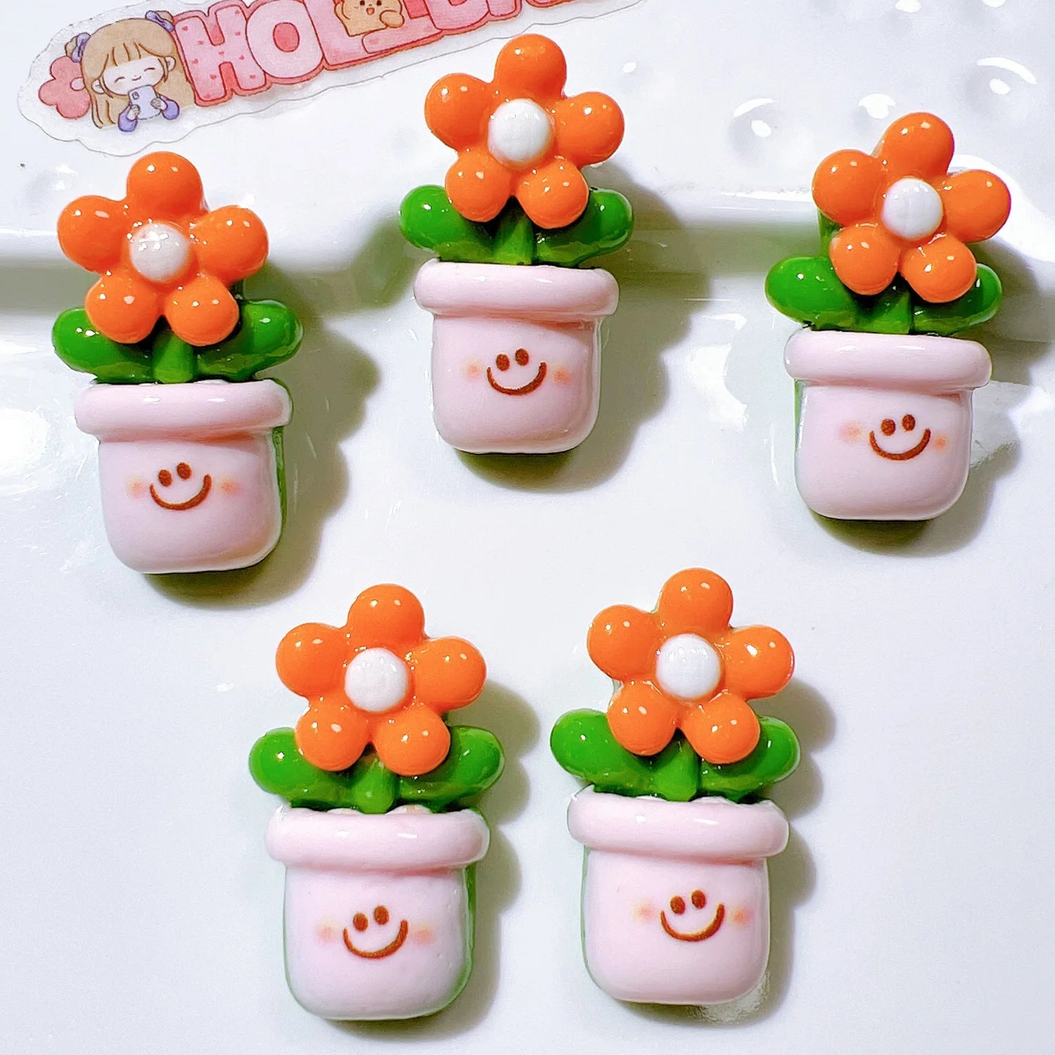 Colourful 3D Resin Flower Magnets