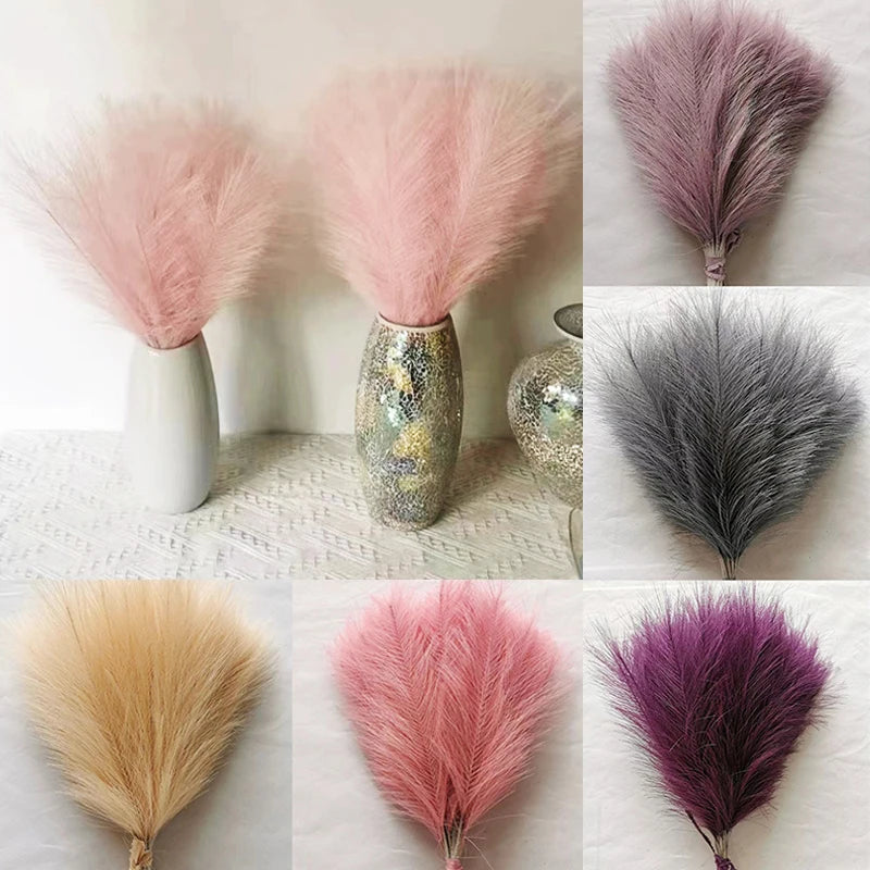 Colourful 42cm Artificial Pampas Grass