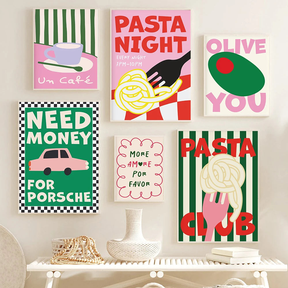 Colourful Food Art Canvas Print