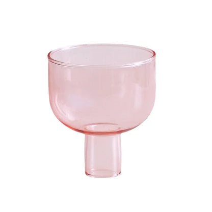 Colourful Glass Flower Vase Candle Holder