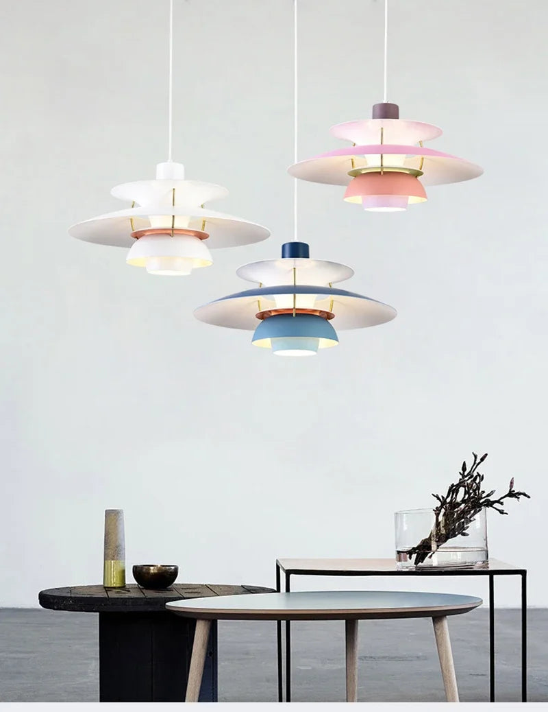 Colourful Iron Pendant Light Chandelier