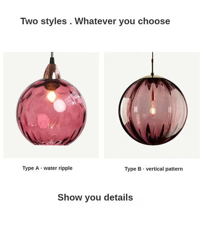 Colourful Modern Glass Pendant Chandelier