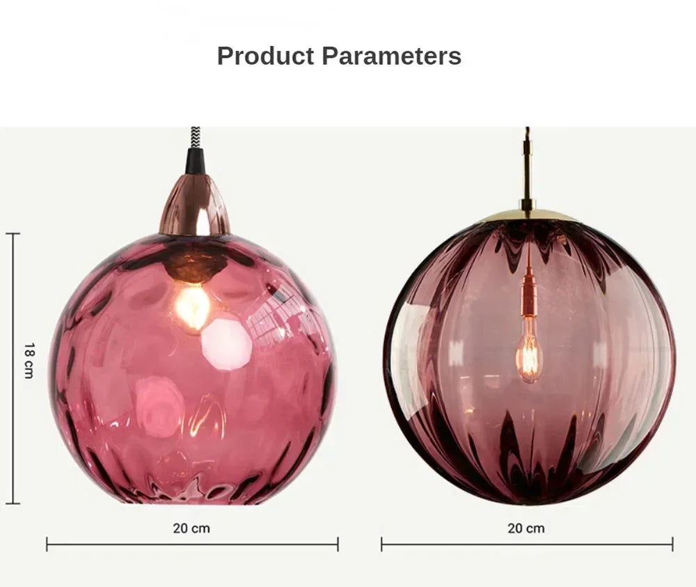 Colourful Modern Glass Pendant Chandelier