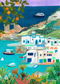 Colourful Mountain City Canvas Art