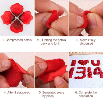 Colourful Silk Rose Petals - 2000 Pcs