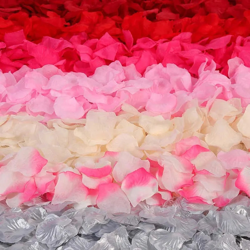 Colourful Silk Rose Petals - 2000 Pcs