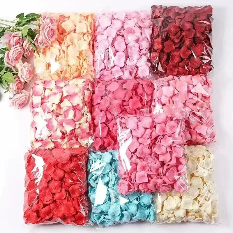 Colourful Silk Rose Petals - 2000 Pcs