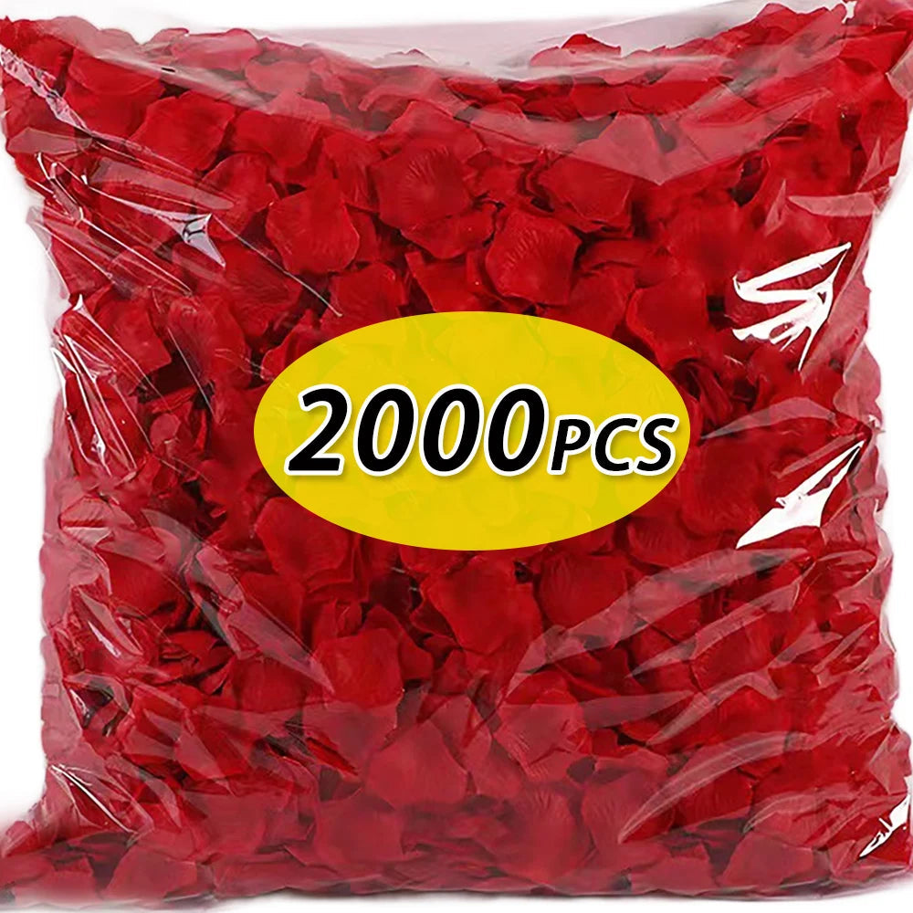 Colourful Silk Rose Petals - 2000 Pcs