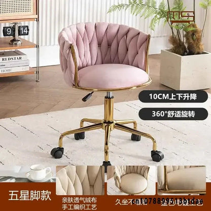 Comfortable Swivel Makeup Chair - Flannel