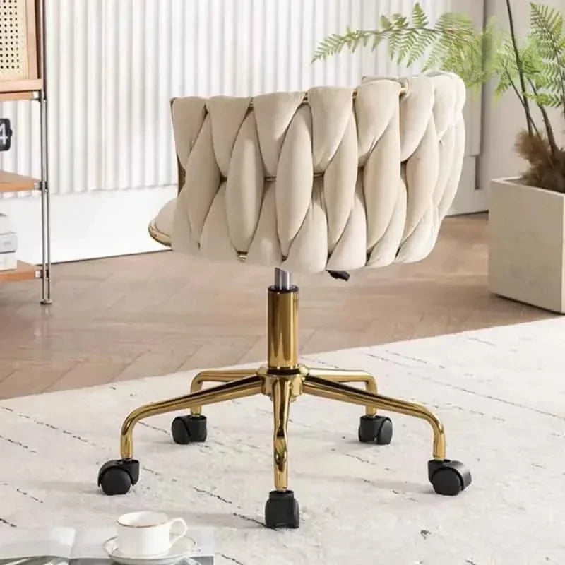 Comfortable Swivel Makeup Chair - Flannel