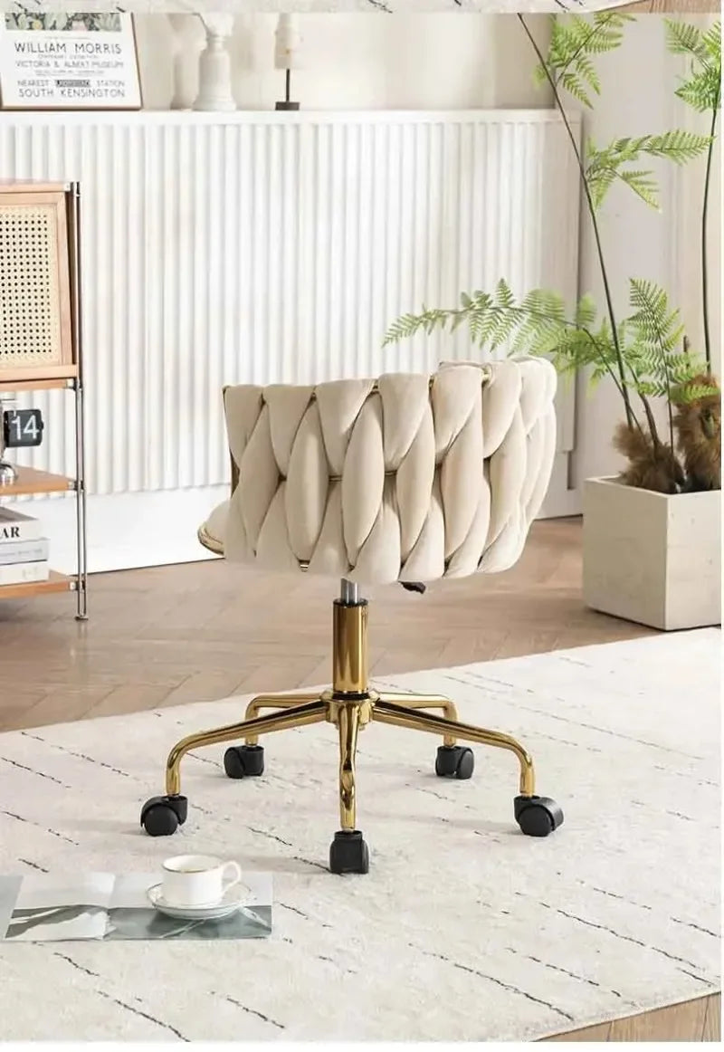 Comfortable Swivel Makeup Chair - Flannel