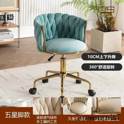 Comfortable Swivel Makeup Chair - Flannel