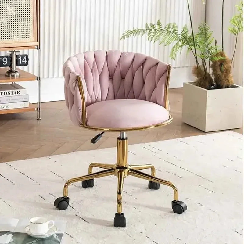 Comfortable Swivel Makeup Chair - Flannel