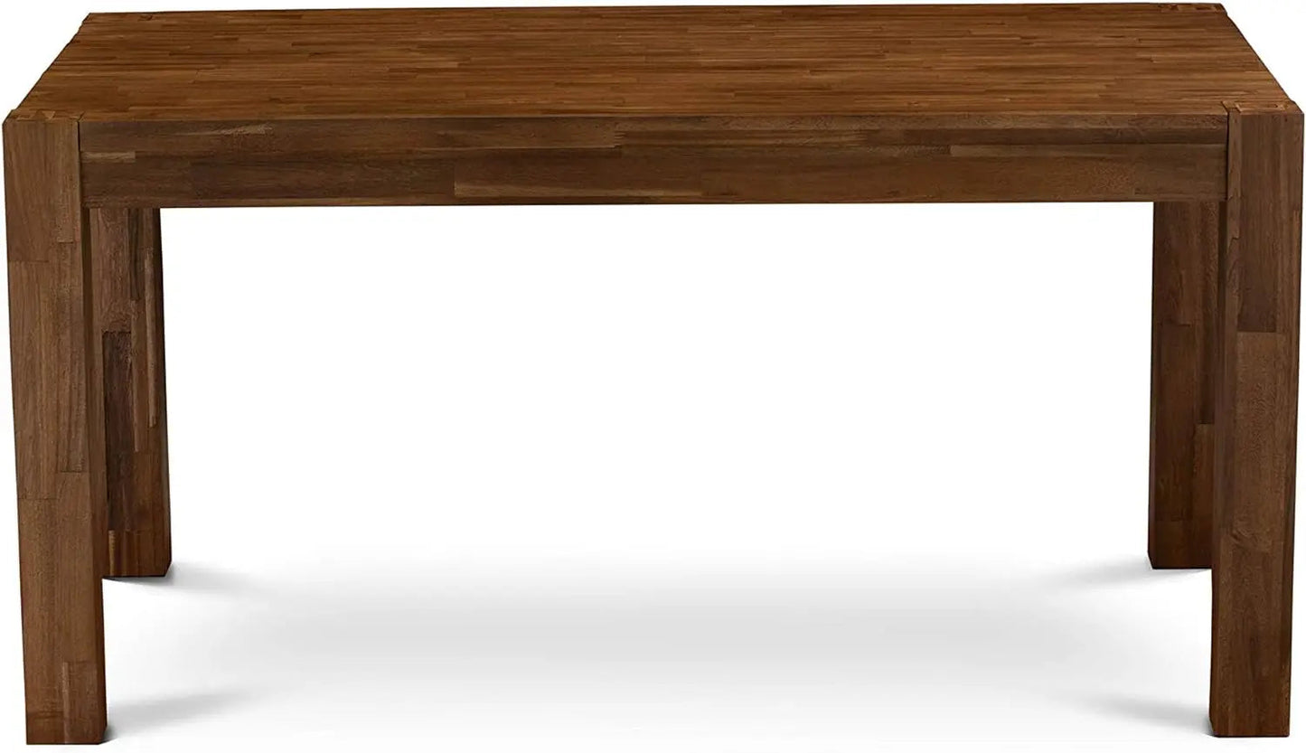 Contemporary Walnut Rectangular Dining Table