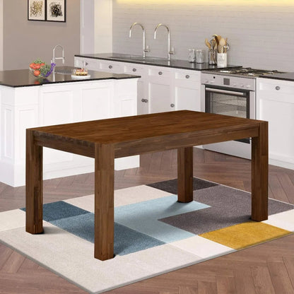 Contemporary Walnut Rectangular Dining Table