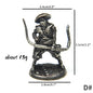 Copper Samurai Soldier Figurines Set